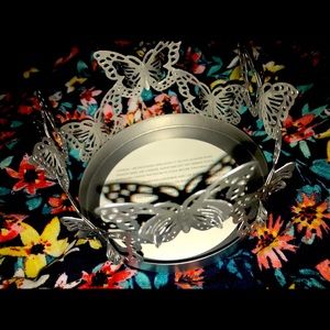 Beautiful New In Box Avon Butterfly Candle Sleeve Holder
